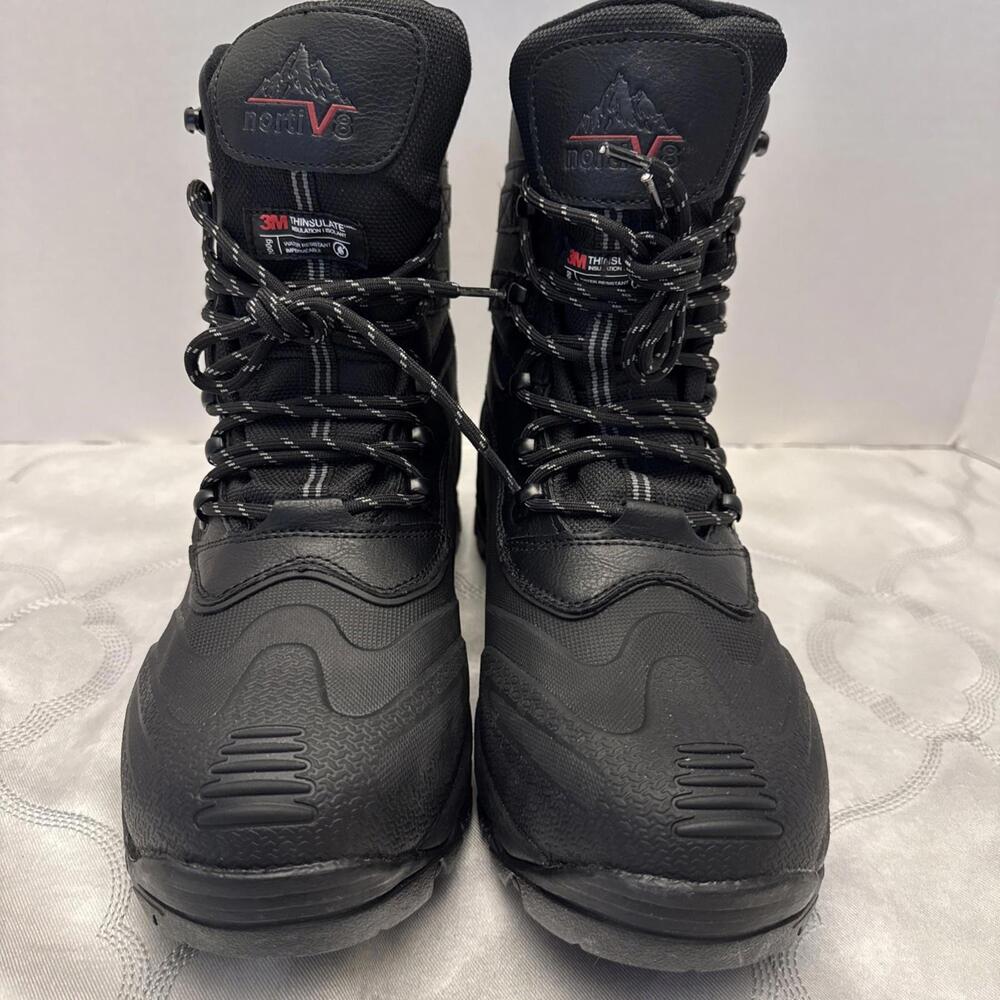 Nortiv8 Men’s Black Waterproof Lace Up Boots Size 10.5
